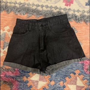 Denim shorts